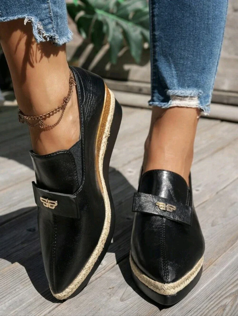 Women Platform Wedge Heel Shoes, Lightweight Non-Slip Work Shoes, Fashion Party